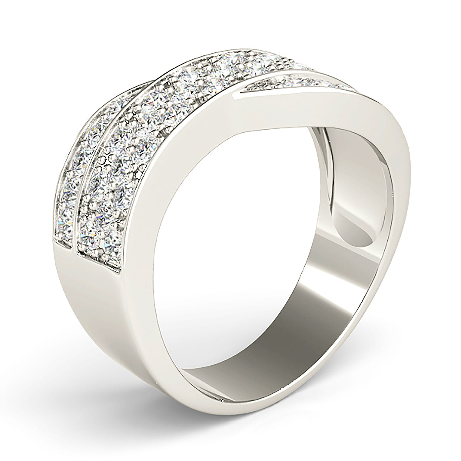 0.75 ctw Round Diamond Wide Anniversary Ring-VIRABYANI